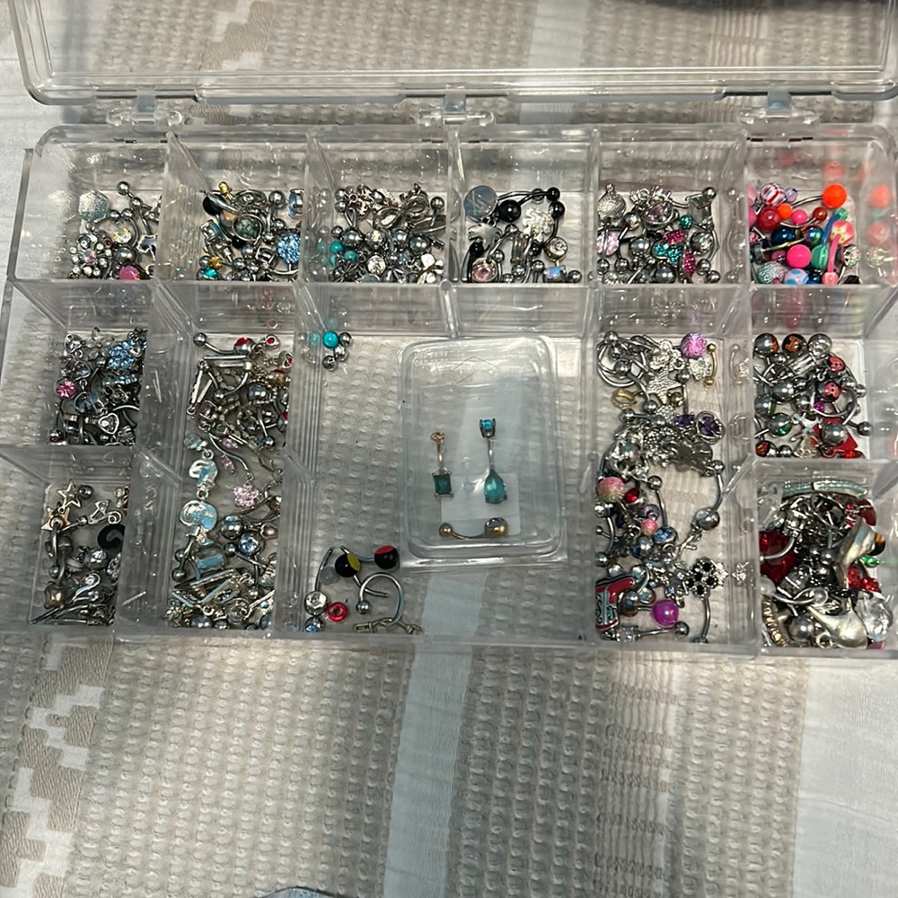 HUGE BELLY RING LOT